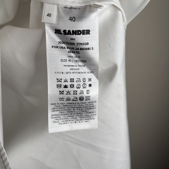 Jil Sander Sleeveless Mini Dress White - Picture 6 of 7
